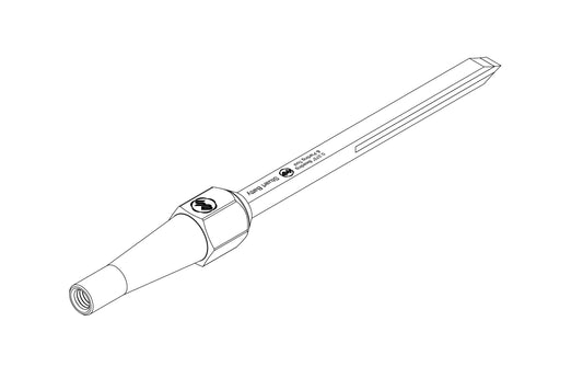 Beading & Parting Tool 3/8" Laminated 10V with Removable Bolster — alternate view