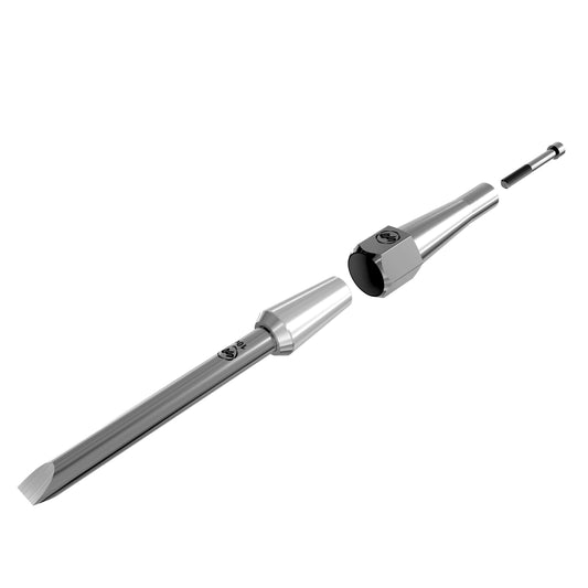 10V Round Bar 9/16" Square Across Chisel/NRS with Removable Insert Bolster — alternate view