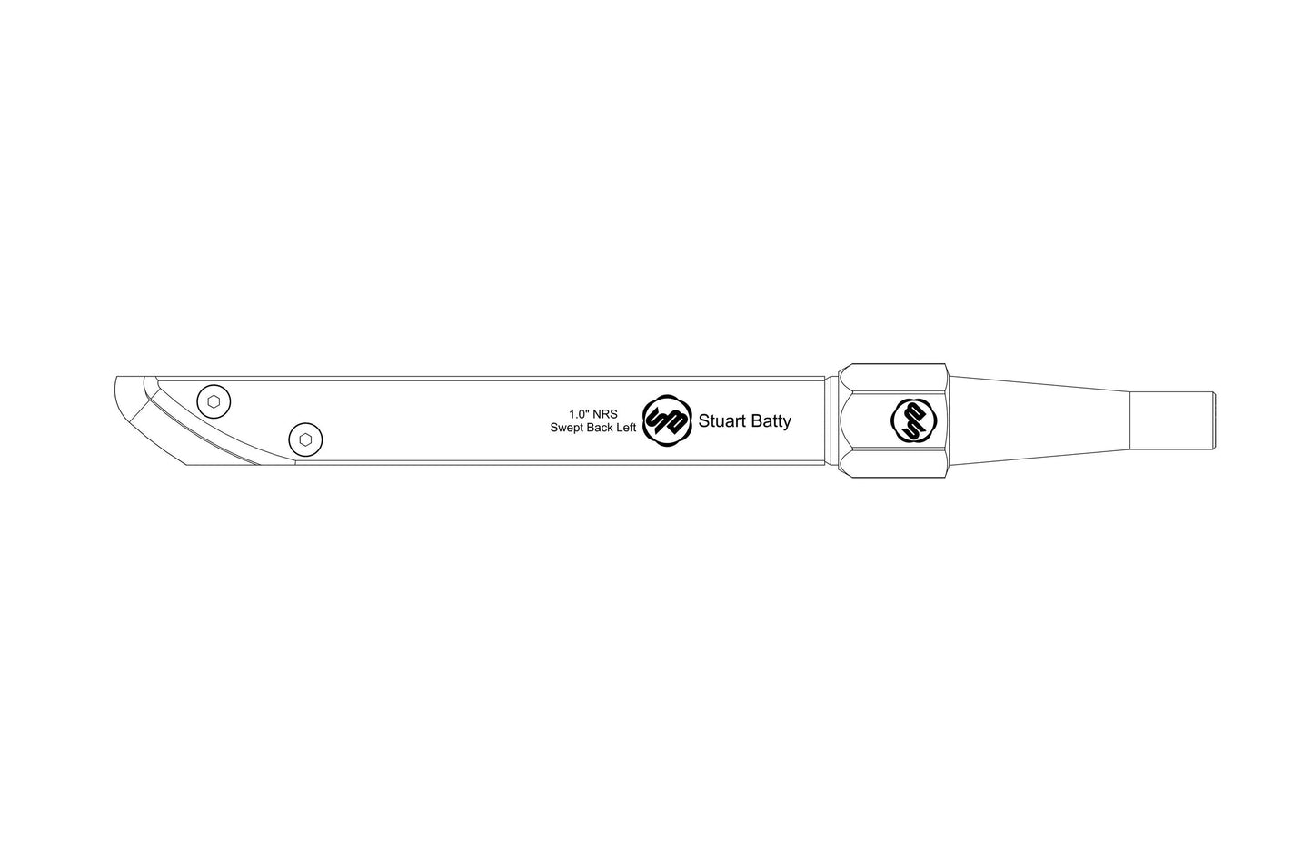 NRS 1" Swept Back Left (Body and Blade Options) — view 8