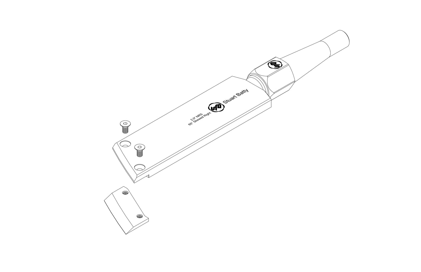 NRS 2" 65° Skewed Right (Body and Blade Options)