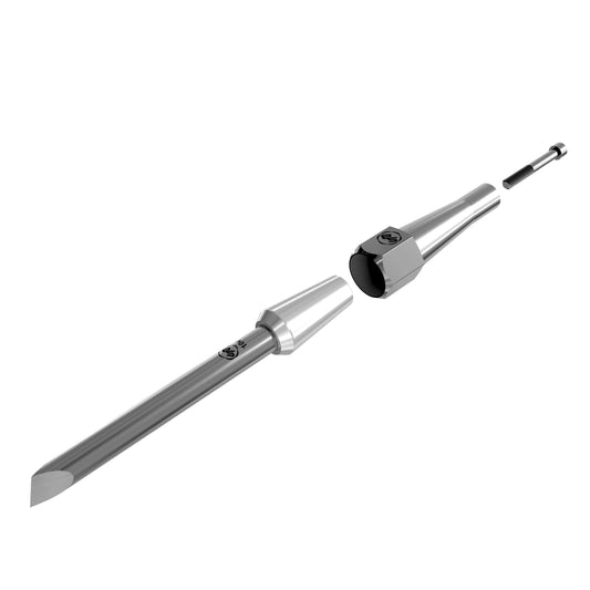 10V Round Bar 9/16" Skew Chisel with Removable Insert Bolster — alternate view