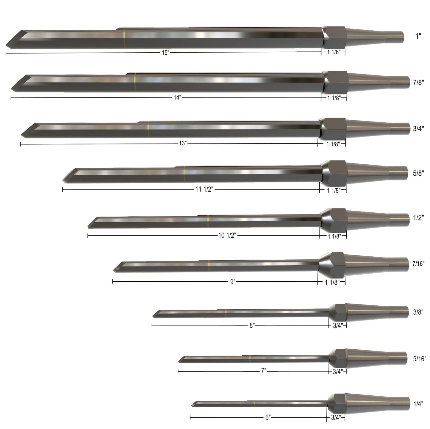 1/2" 15V Elliptical Bowl™ Gouge