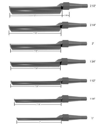 2 1/4" Laminated 15V Spindle Roughing Gouge — detail view