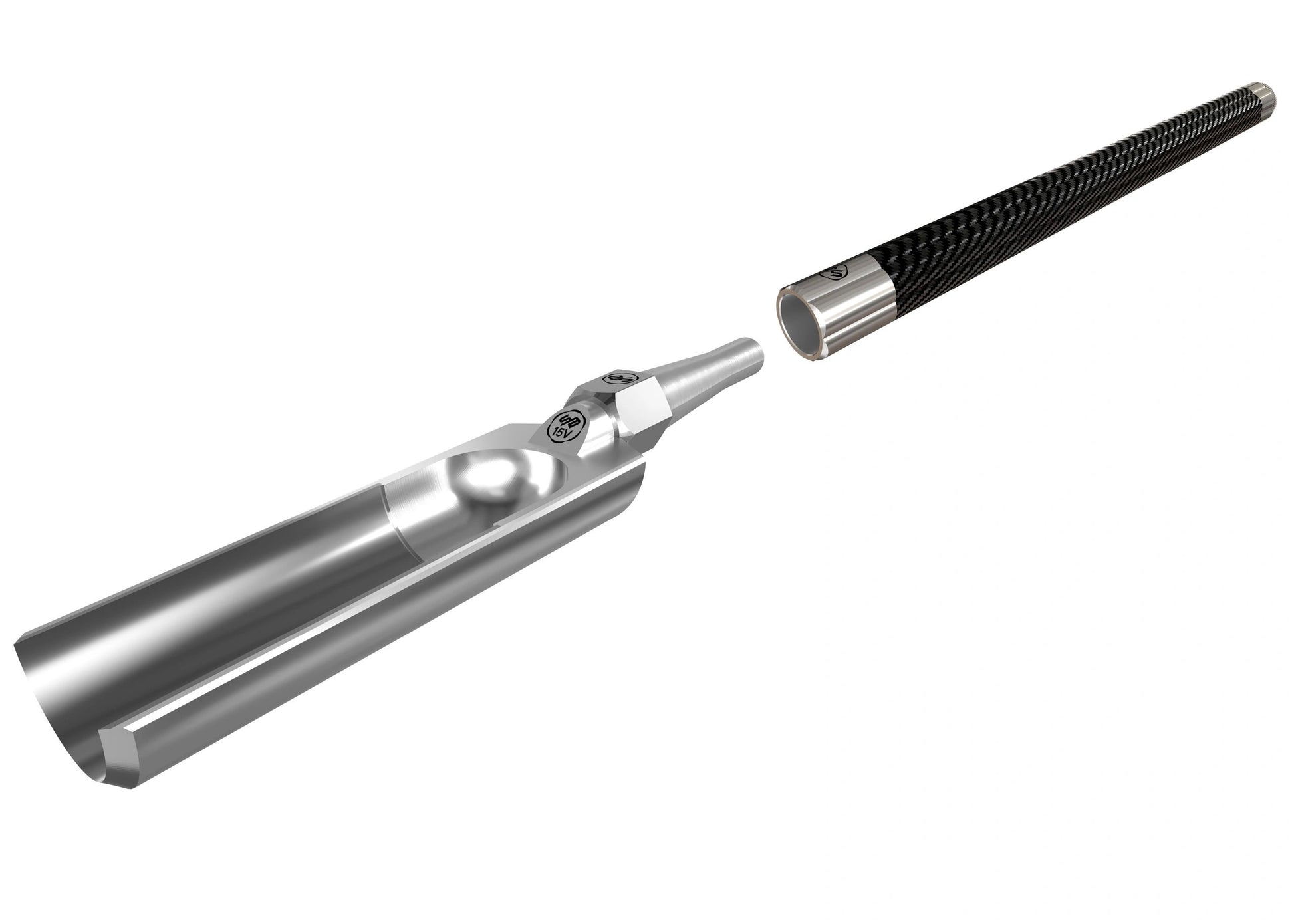 2 1/4" Laminated 15V Spindle Roughing Gouge — close-up