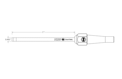 Beading & Parting Tool 3/8" Laminated 10V with Removable Bolster — close-up