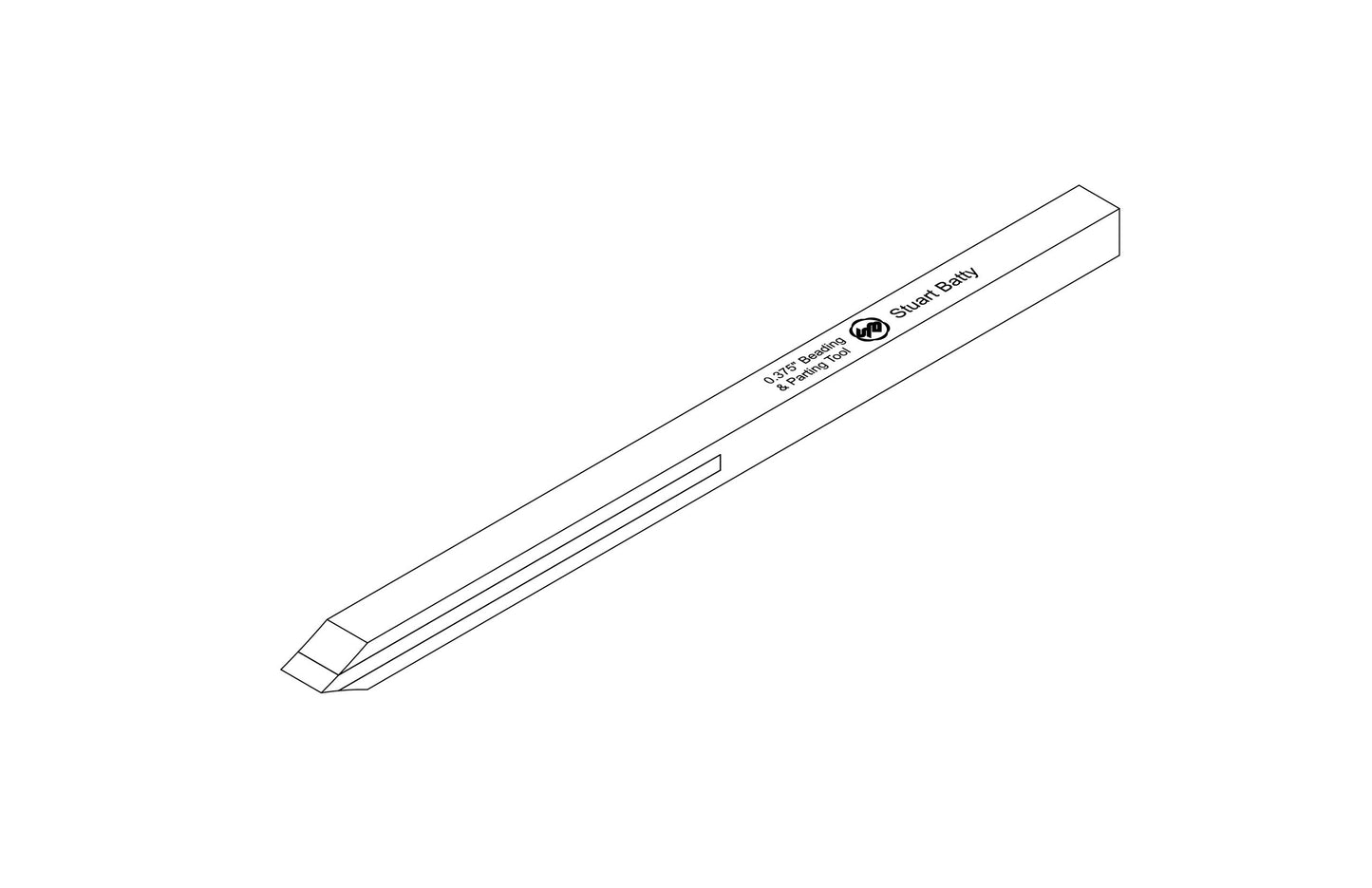 Beading & Parting Tool 3/8" Laminated 10V with Removable Bolster — view 7