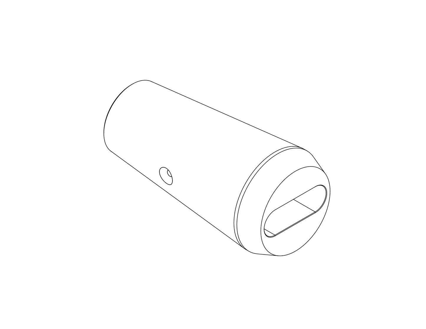 Bolster with 0.265" x 0.755" Slot (Radius Ends) Removable Insert — view 9