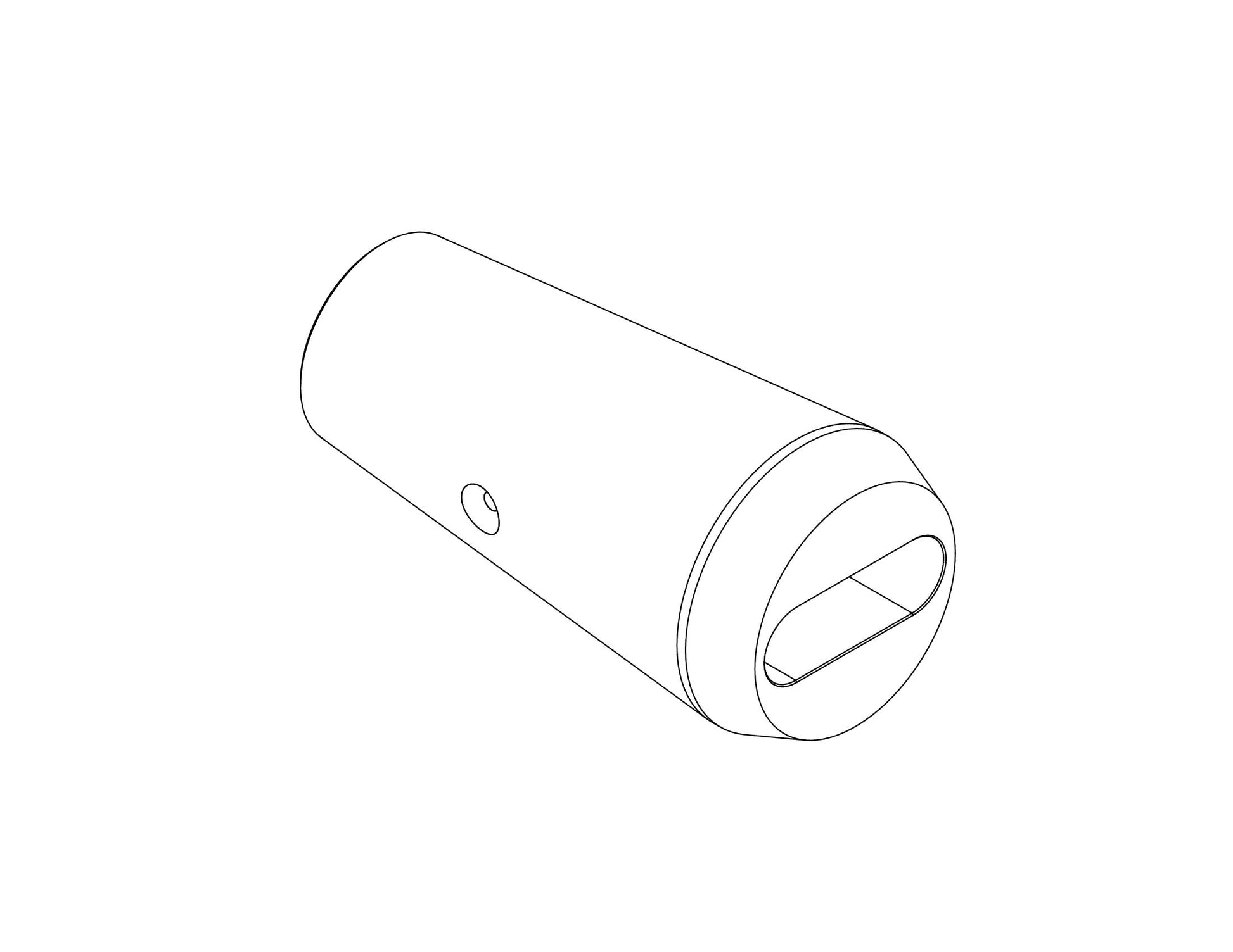 Bolster with 0.265" x 0.755" Slot (Radius Ends) Removable Insert — view 9