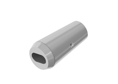 Bolster with 0.325" x 0.630" Slot (Radius Ends) Removable Insert — detail view