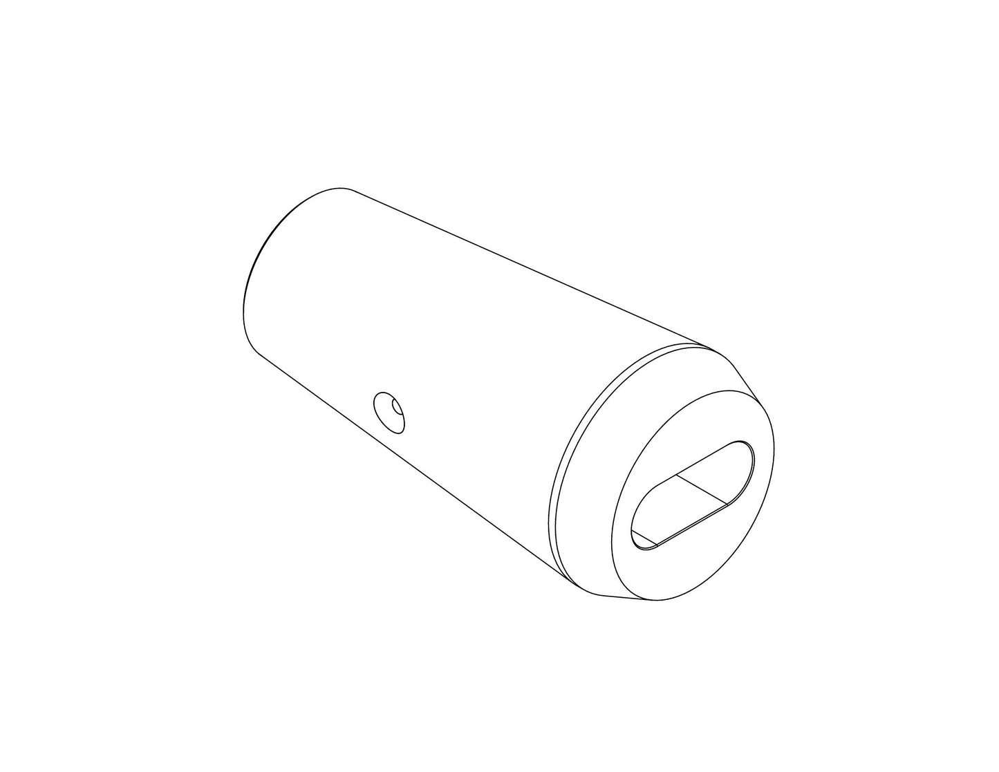 Bolster with 0.265" x 0.630" Slot (Radius Ends) Removable Insert — view 9