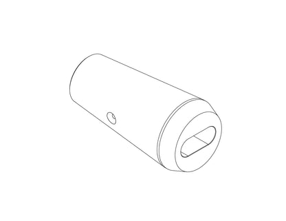Bolster with 0.265" x 0.630" Slot (Radius Ends) Removable Insert — view 9