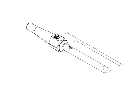 10V Round Bar 9/16" Square Across Chisel/NRS with Removable Insert Bolster — view 5