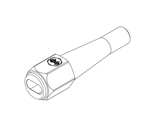 Taper Lock Bolster 0.755" x 0.370" Slot with Radius Ends — alternate view