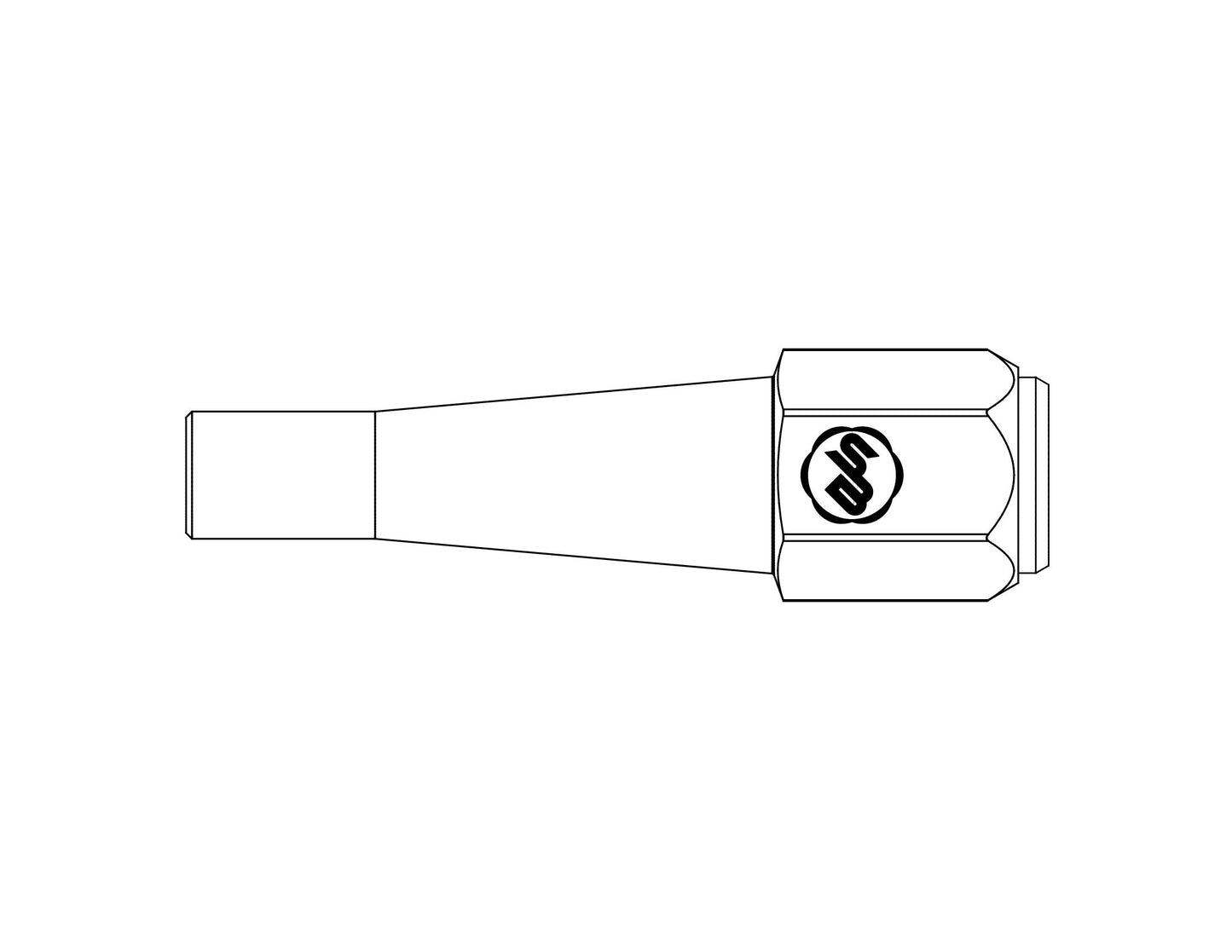 Taper Lock Bolster with 0.500" x 0.260" Rectangular Slot - Insert Type — view 6