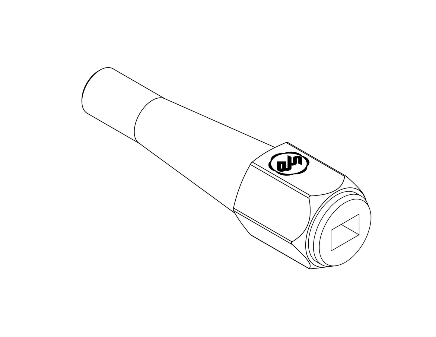 Taper Lock Bolster with 0.500" x 0.320" Rectangular Slot - Insert Type — view 5