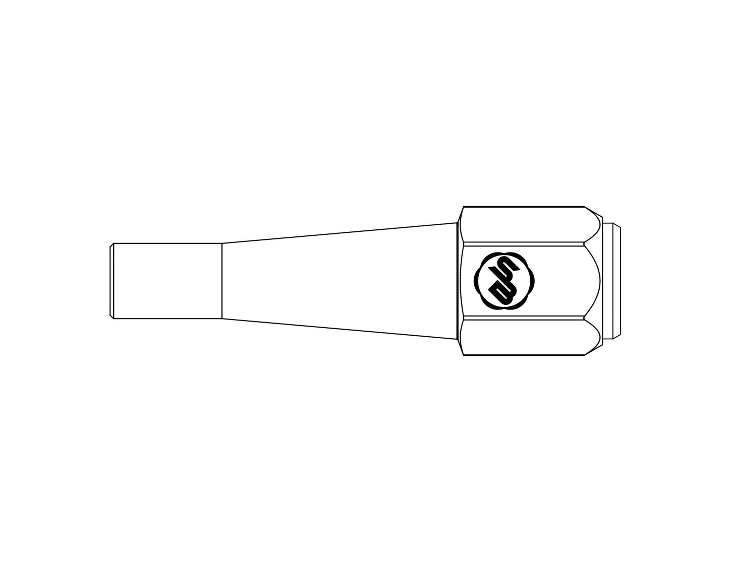 Taper Lock Bolster with 0.500" x 0.320" Rectangular Slot - Insert Type — view 6