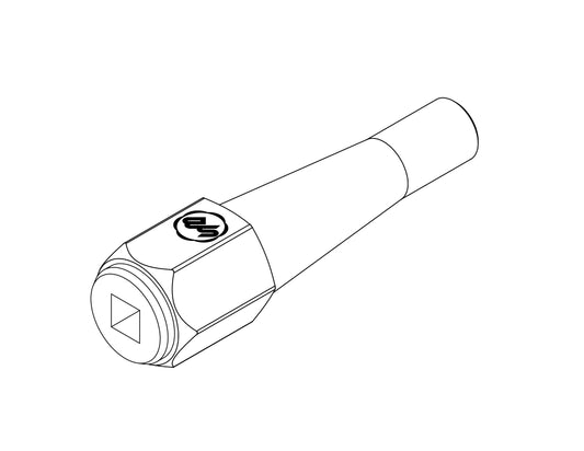 Taper Lock Bolster with 0.380" x 0.380" Square Hole - Insert Type — alternate view