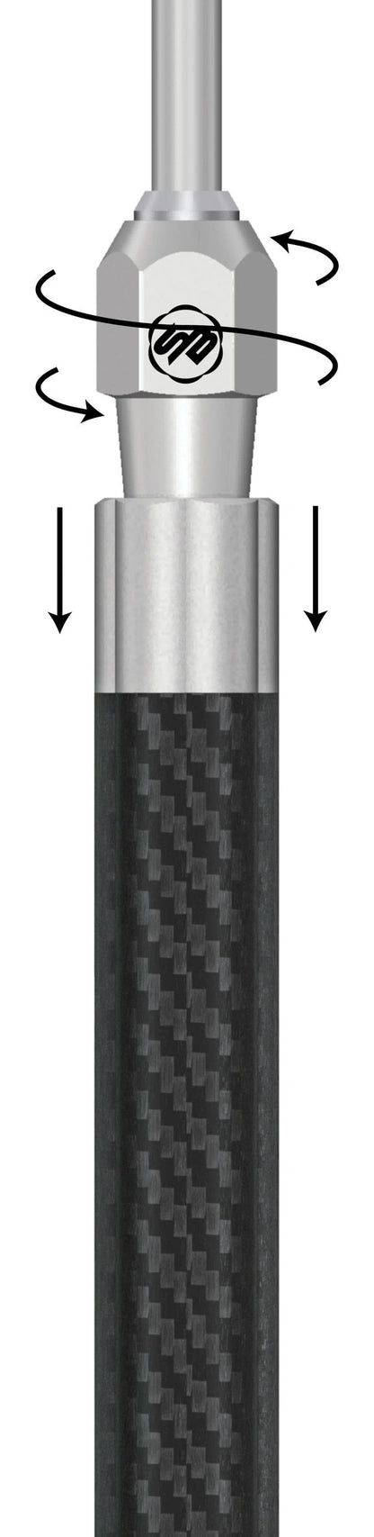 Classic Taper Lock Handle 7" - 48" — close-up