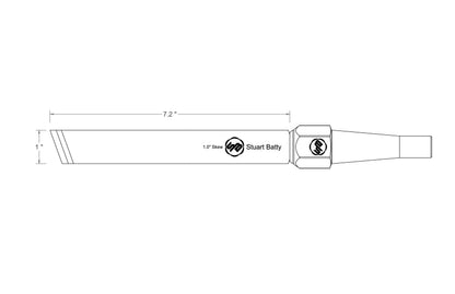 Skew Chisel 1" Laminated 10V with Removable Bolster — close-up