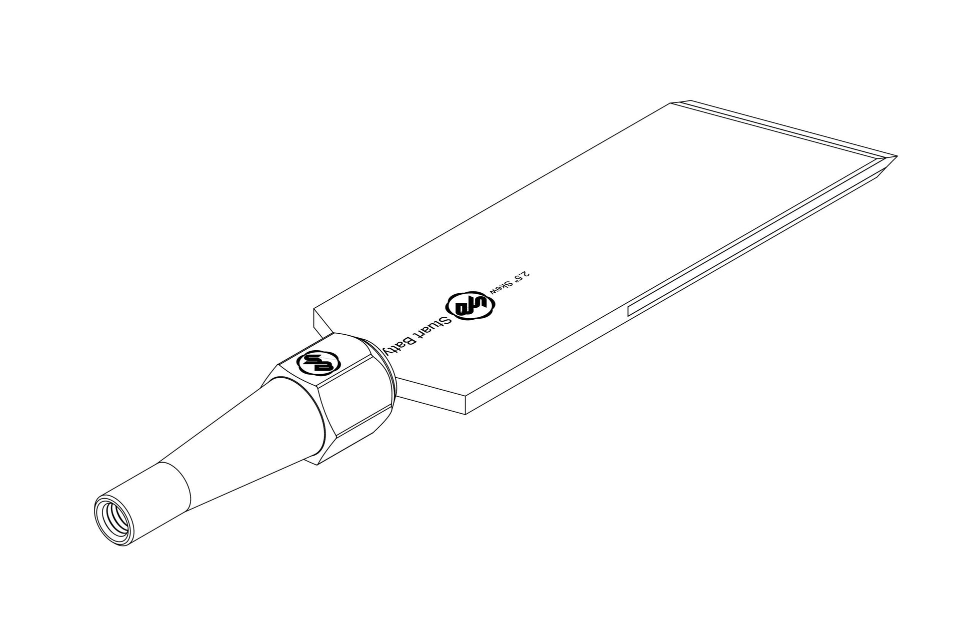 Skew Chisel 2 1/2" Laminated 10V with Removable Bolster — view 5