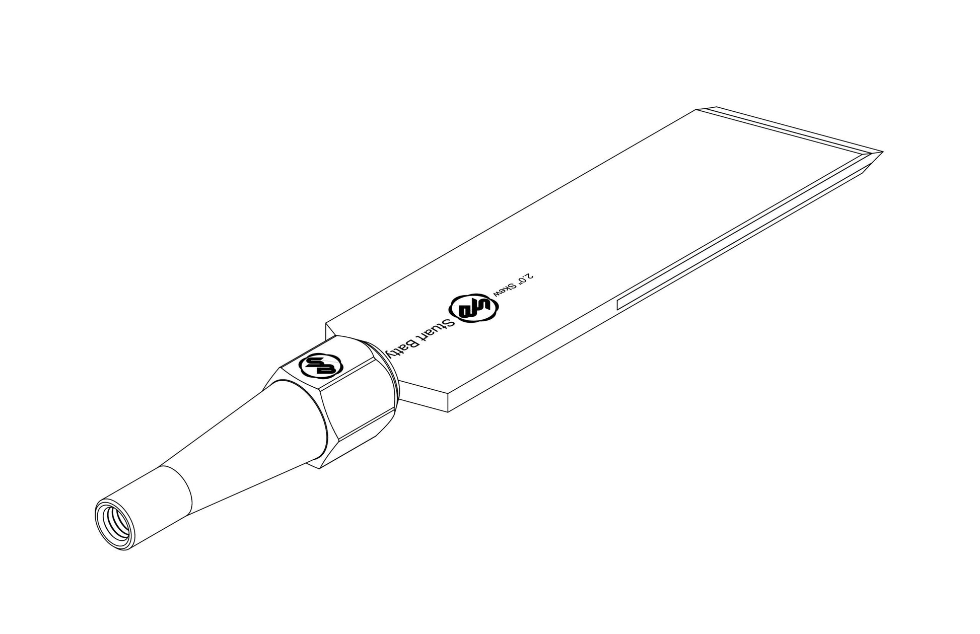 Skew Chisel 2" Laminated 10V with Removable Bolster — view 5