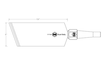 Skew Chisel 3" Laminated 10V™ with Removable Bolster
