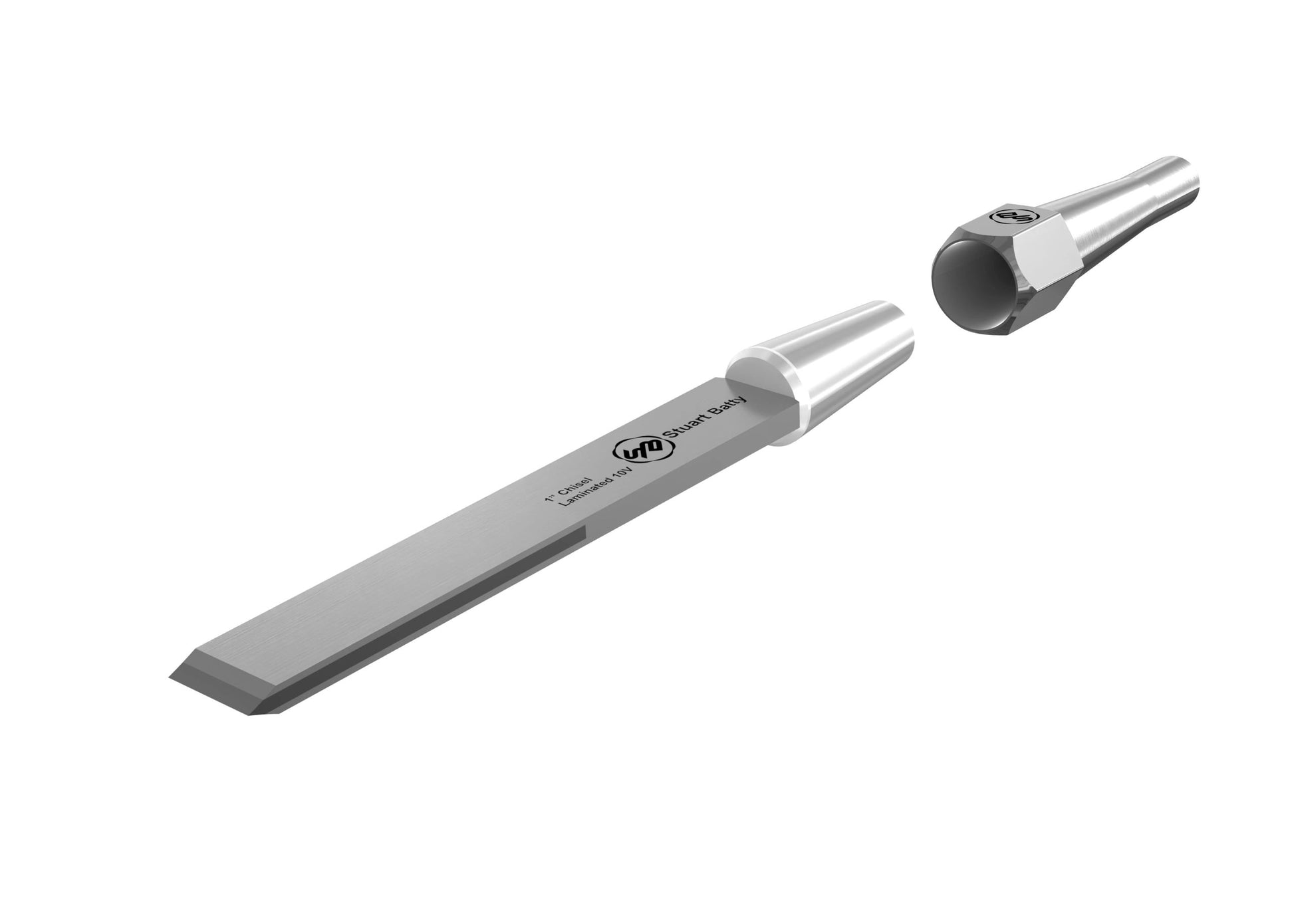 Square Across Chisel 1" Laminated 10V with Removable Bolster — alternate view