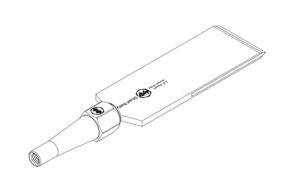 Square Across Chisel 2 1/2" Laminated 10V with Removable Bolster — close-up