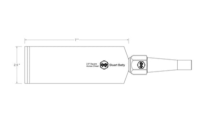 Square Across Chisel 2 1/2" Laminated 10V with Removable Bolster — view 5