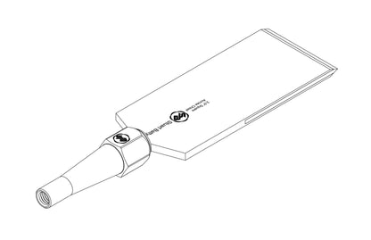 Square Across Chisel 3" Laminated 10V with Removable Bolster — close-up