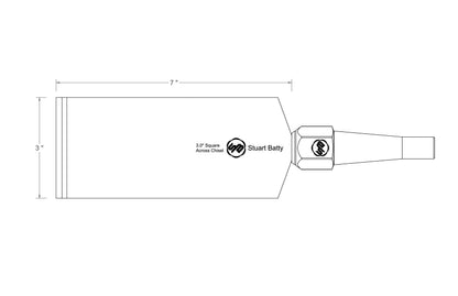 Square Across Chisel 3" Laminated 10V with Removable Bolster — view 5