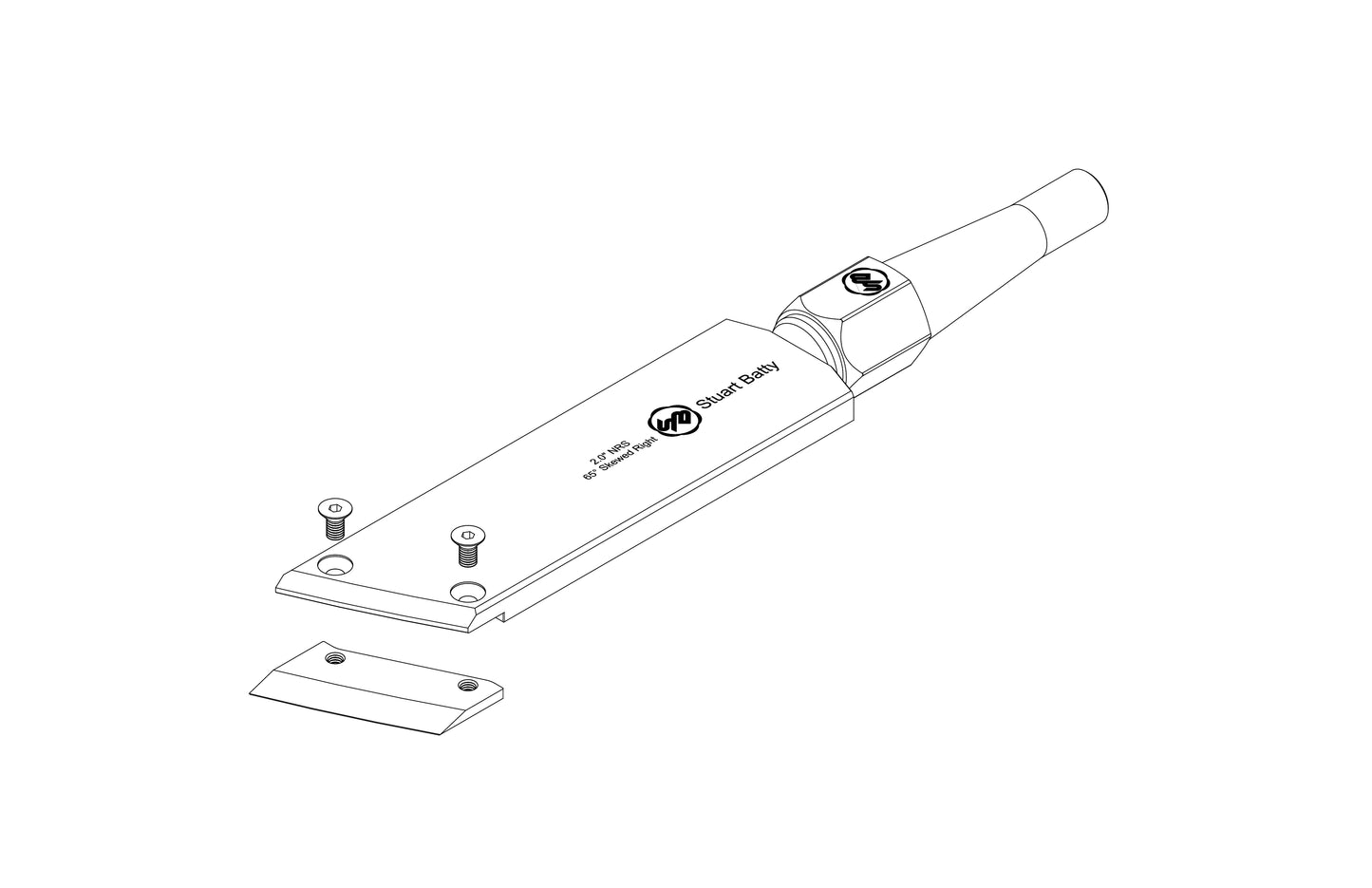 NRS 2" 65° Skewed Left (Body and Blade Options)