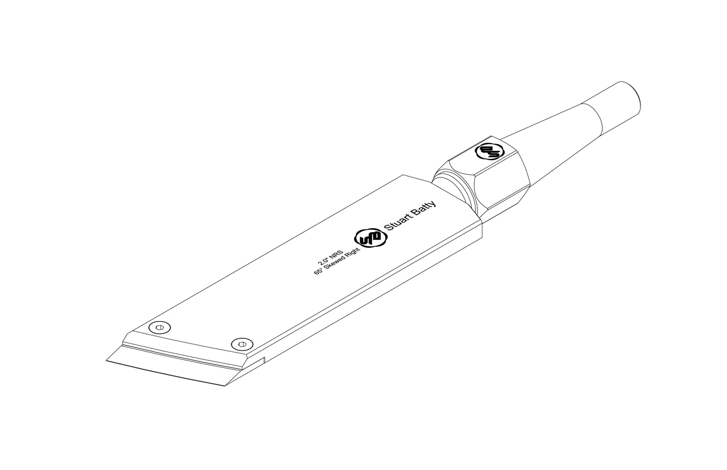 NRS 2" 65° Skewed Left (Body and Blade Options)