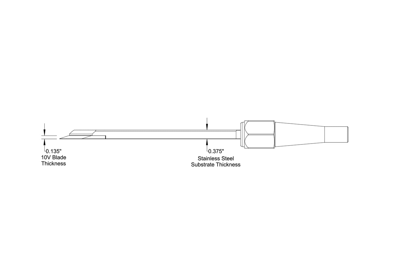 NRS 2" 65° Skewed Left (Body and Blade Options)
