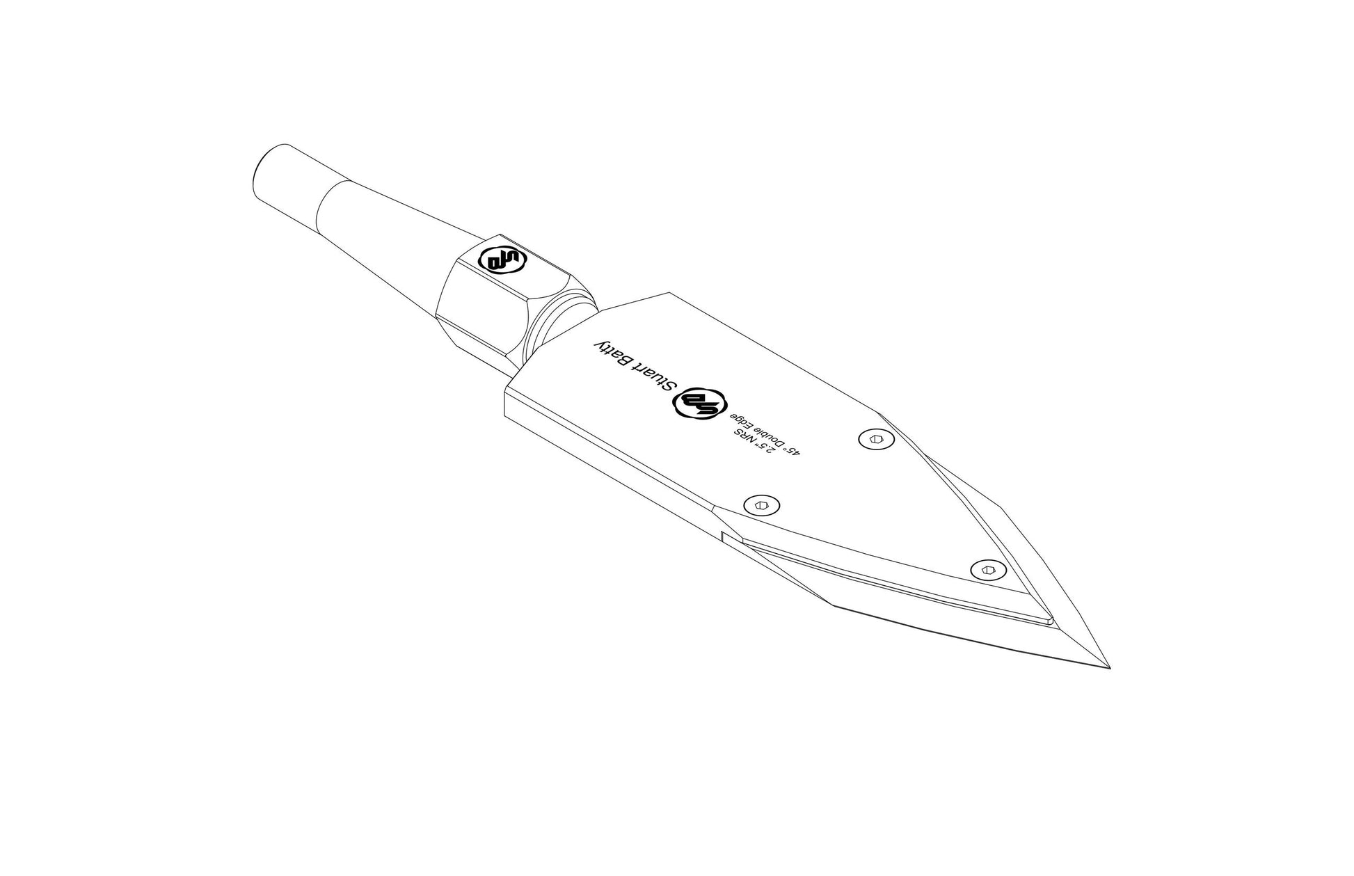 NRS 2.5" 45° Double Edge (Body and Blade Options) — view 5