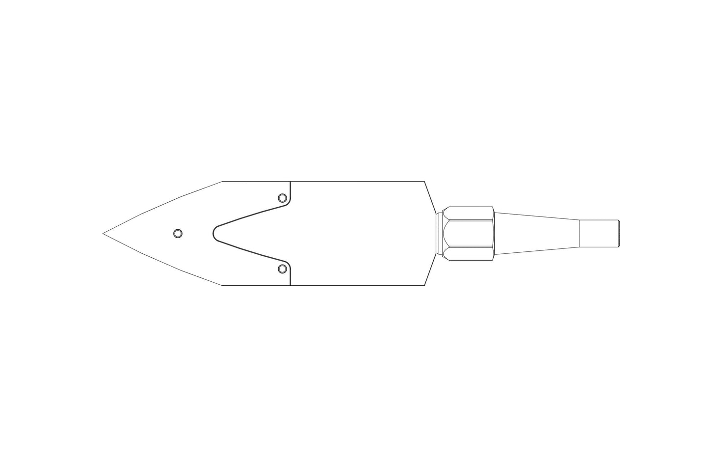 NRS 2.5" 45° Double Edge (Body and Blade Options) — view 7