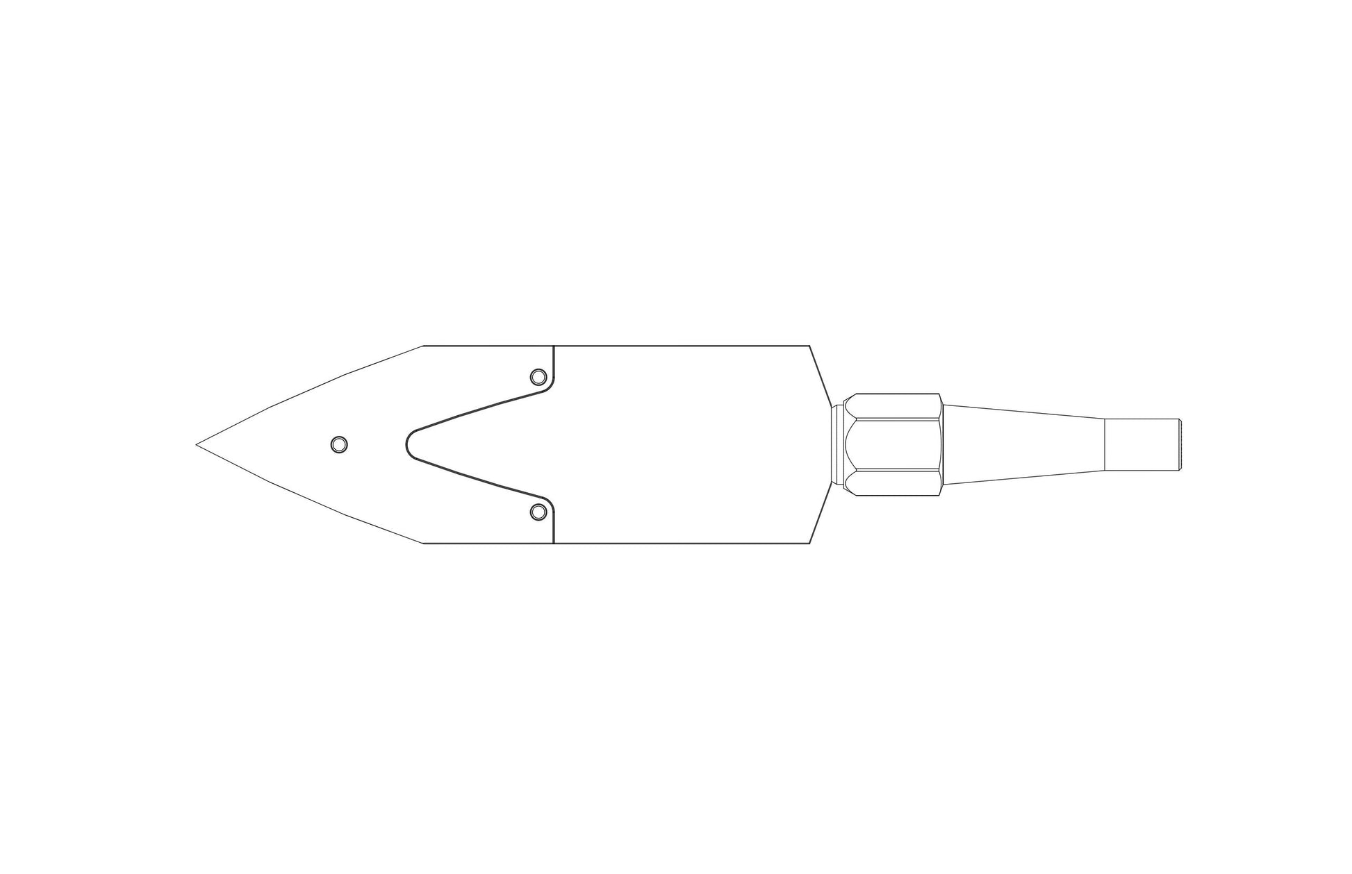 NRS 2.5" 45° Double Edge (Body and Blade Options) — view 7
