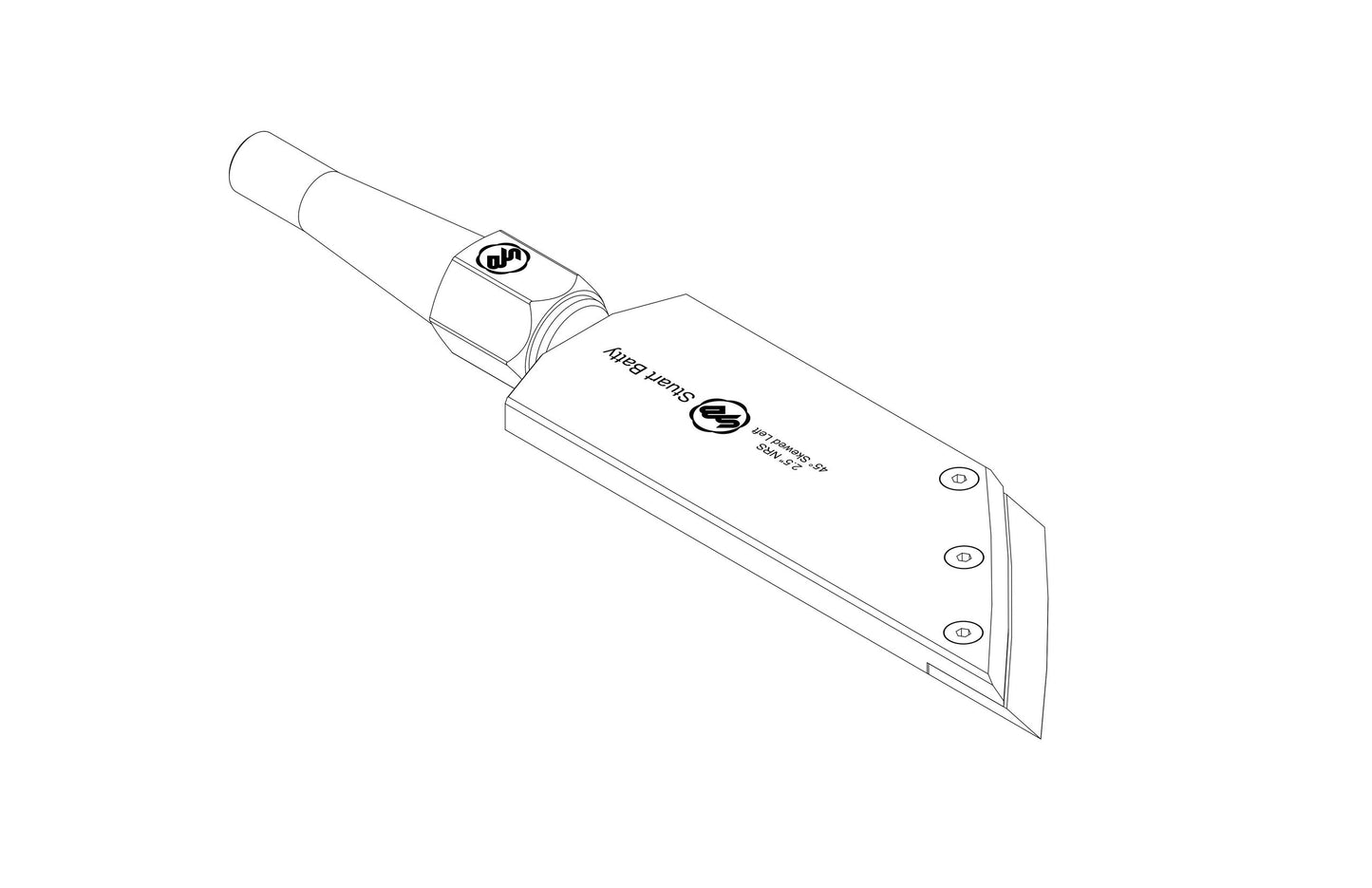 NRS 2.5" 45° Skewed Left or Right (Body and Blade Options) — view 6