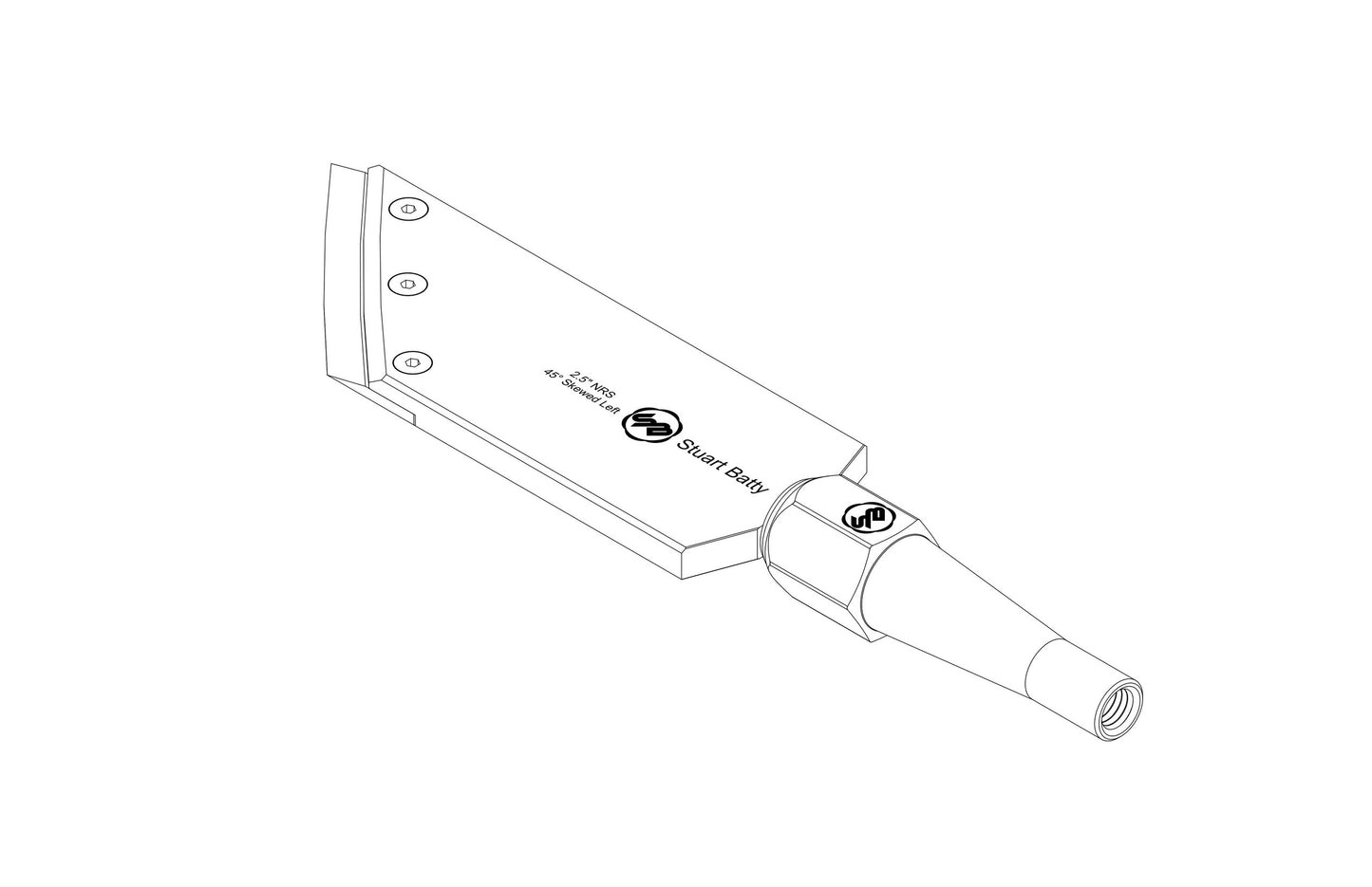 NRS 2.5" 45° Skewed Left or Right (Body and Blade Options) — view 7
