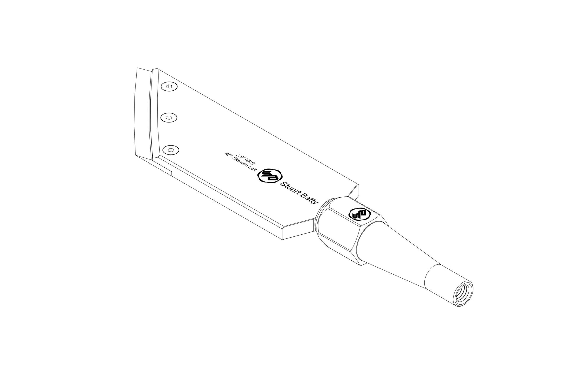 NRS 2.5" 45° Skewed Left or Right (Body and Blade Options) — view 7