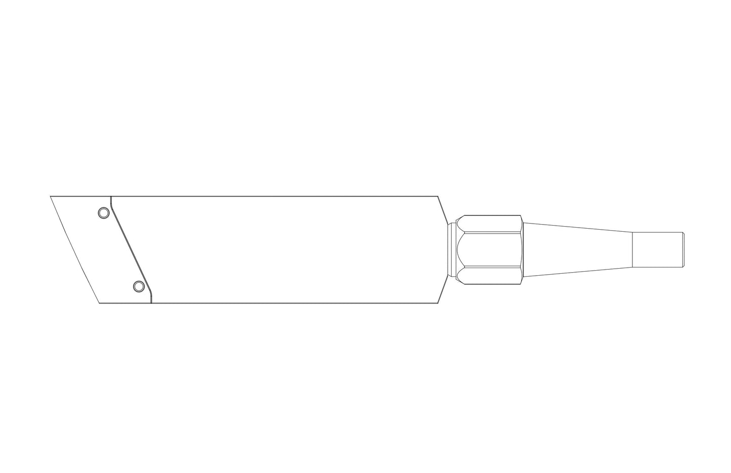 NRS 2" 65° Skewed Left or Right (Body and Blade Options) — view 8