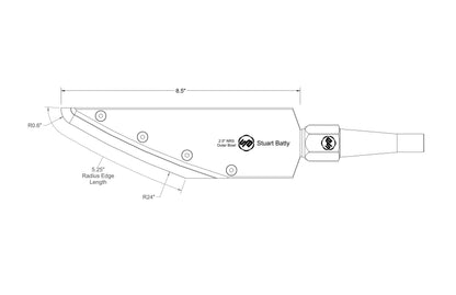 NRS 2.5" Outer Bowl Left/Right (Body and Blade Options) — detail view