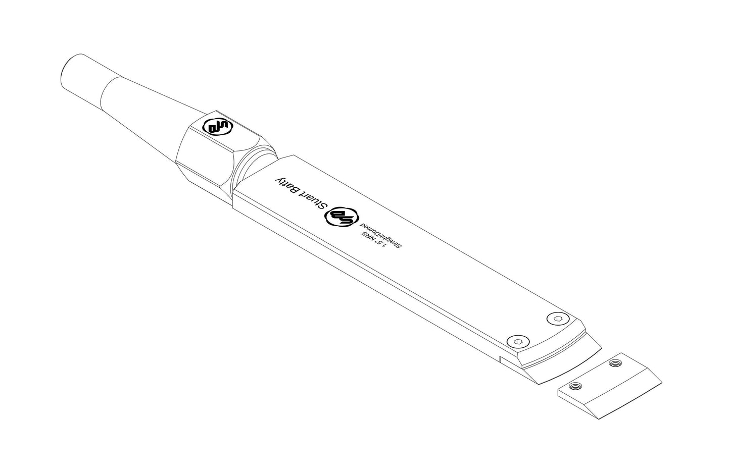 NRS 1.5" Straight & Domed (Body and Blade Options) — close-up