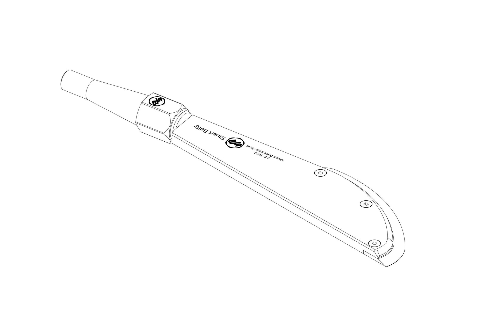 NRS 2.5" Swept Back Inner Bowl (Body and Blade Options) — close-up