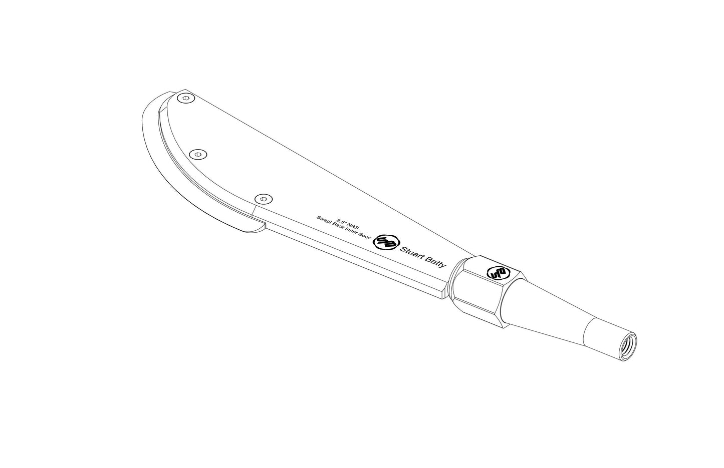 NRS 2.5" Swept Back Inner Bowl (Body and Blade Options) — view 5