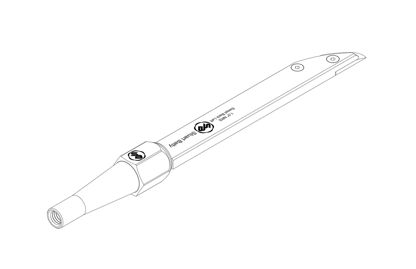 NRS 1" Swept Back Left (Body and Blade Options) — view 5