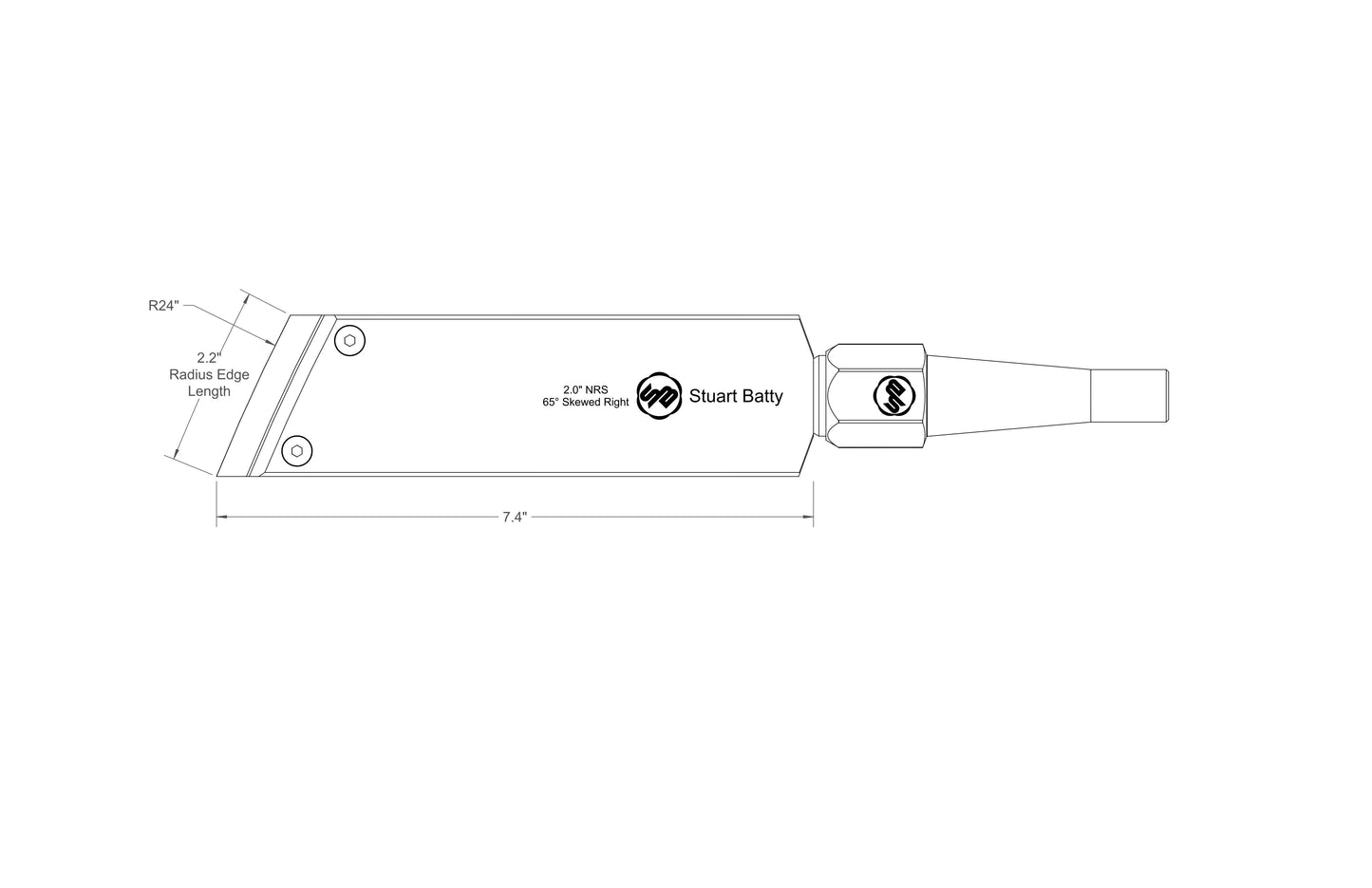 NRS 2" 65° Skewed Right (Body and Blade Options)