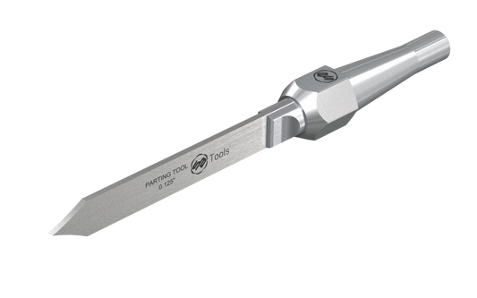 Parting Tool 1/8" - Solid 10V Blade with SB Taper Lock Bolster