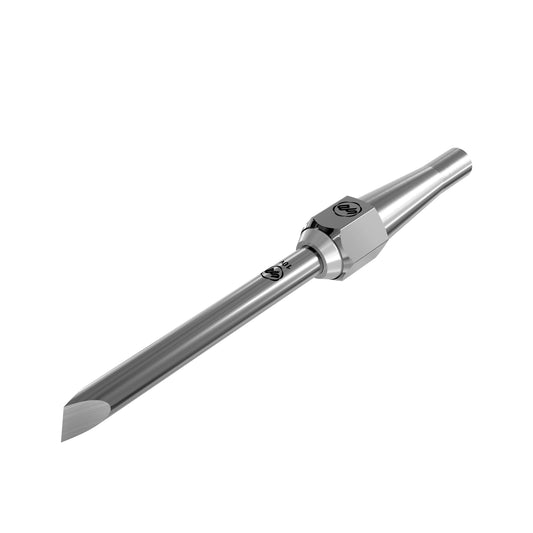 10V Round Bar 9/16" Skew Chisel with Removable Insert Bolster