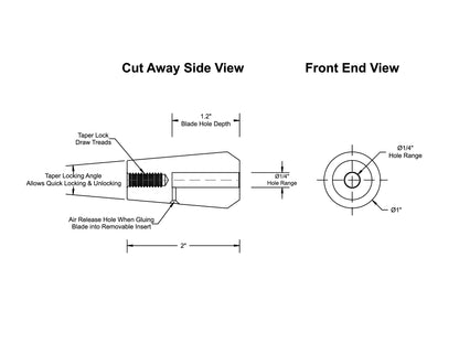 Bolster with 1/4" Diameter Hole Removable Insert — view 6